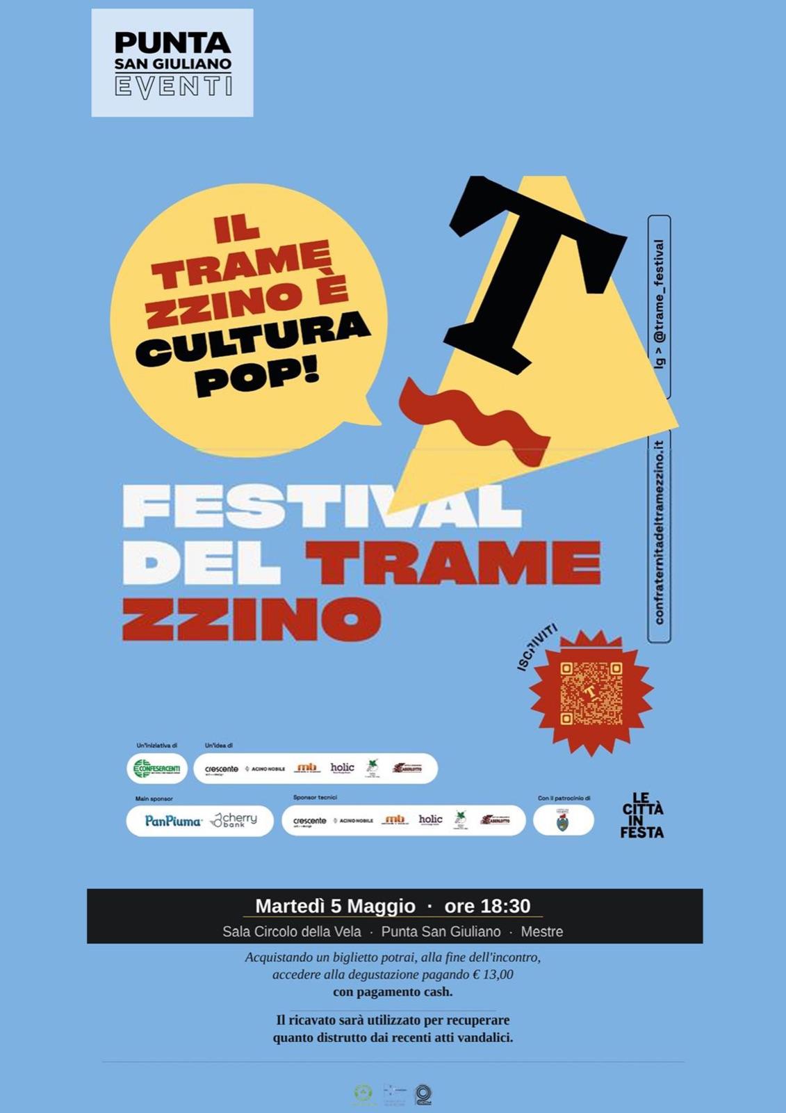 Locandina: Festival del Tramezzino, martedì 5 maggio 2026, Salone della Vela, Punta San Giuliano