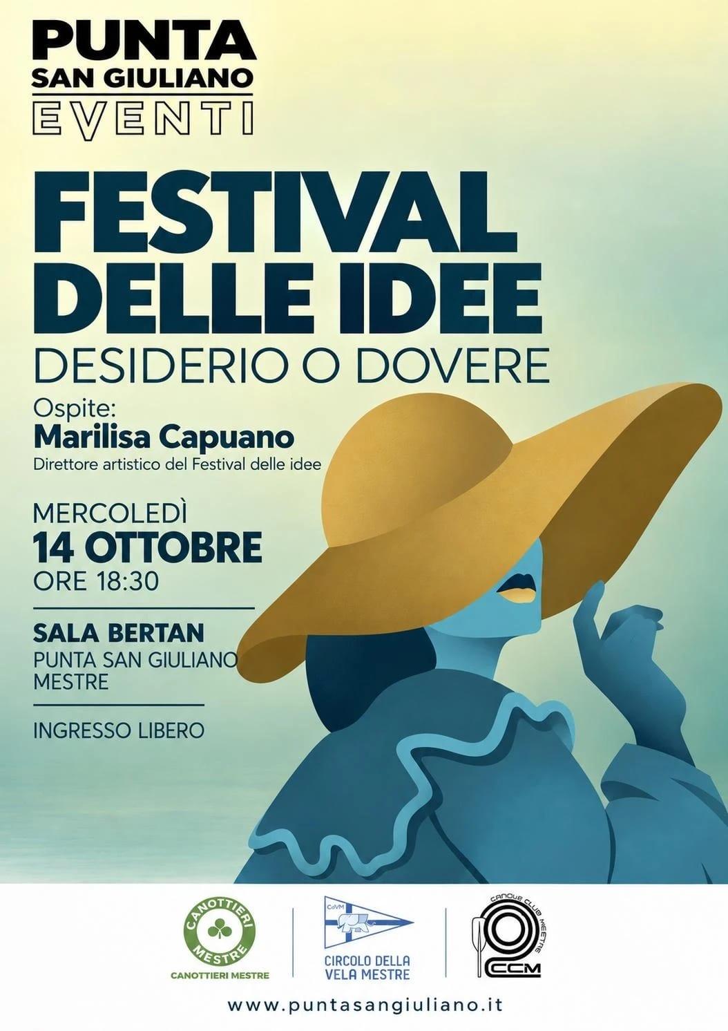 Locandina: Festival delle Idee, mer 14 ottobre, Sala Bertan
