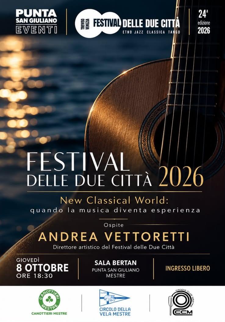 Locandina: Festival delle Due Città 2026, gio 8 ottobre, Sala Bertan
